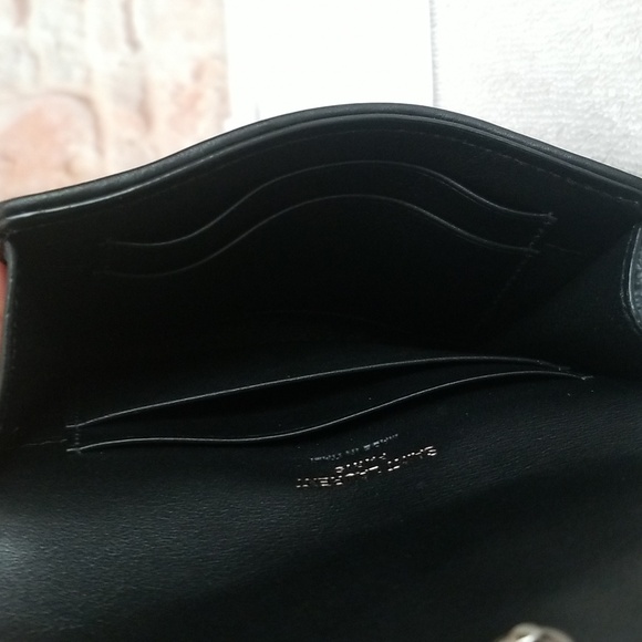 New Saint Laurent Cassandra Small YSL Envelope Nylon Wallet - Picture 12 of 13